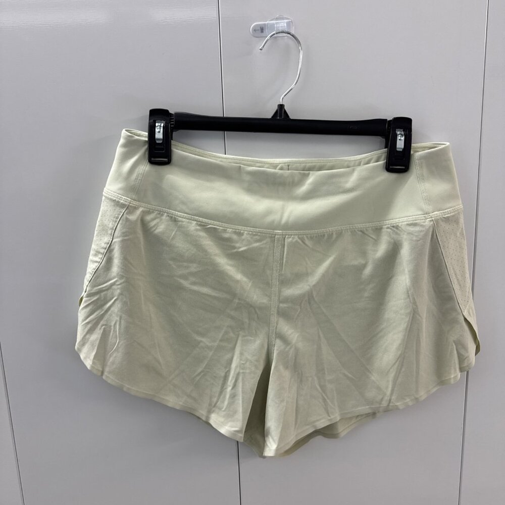 WOMENS ATHLETA GREEN RUN WITH IT 3.5” SHORT FLOWY SZ M MEDIUM